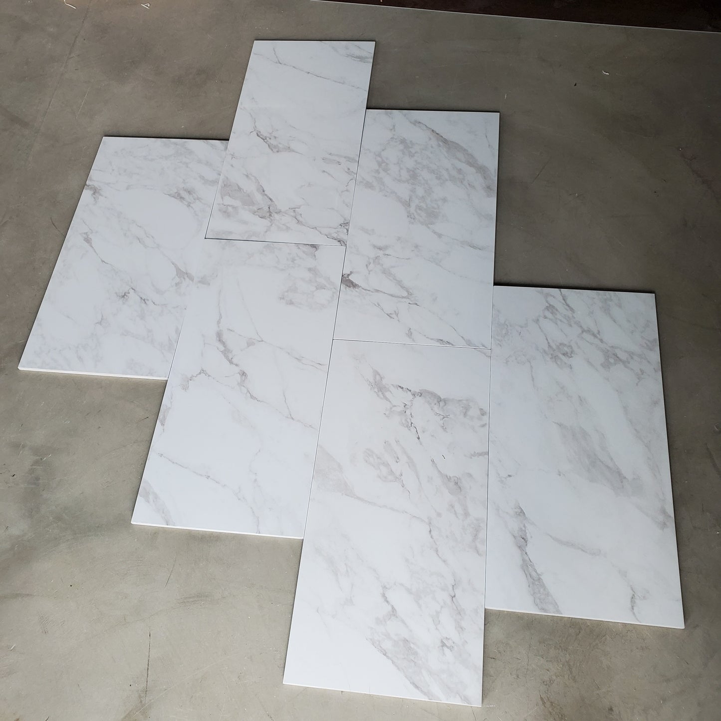 12"x24" Polished Porcelain Tile I614 Marble Obsession White Polished