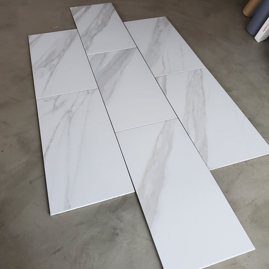 12x24 Linear White Marble Tile I526 - Sold by ctn