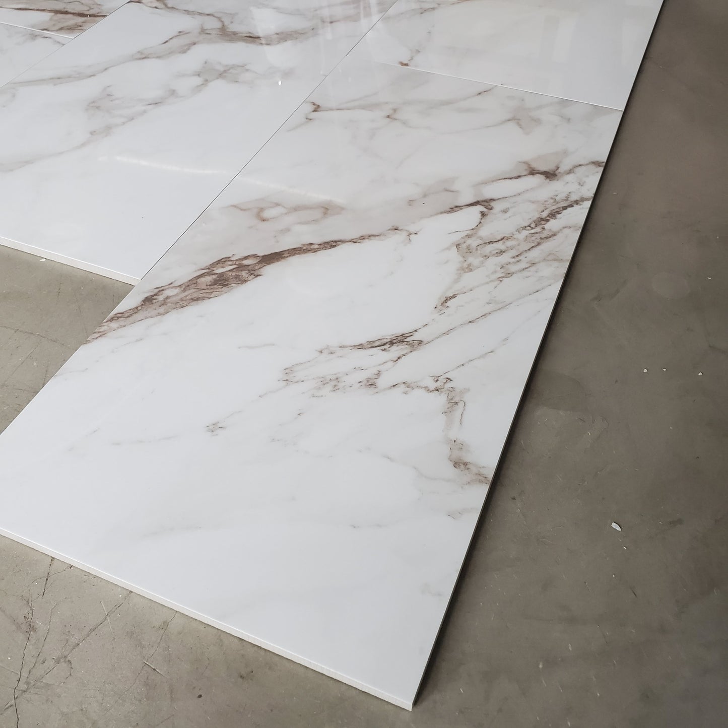 12"x24" I578 White Cal Porcelain Tile - Sold by ctn