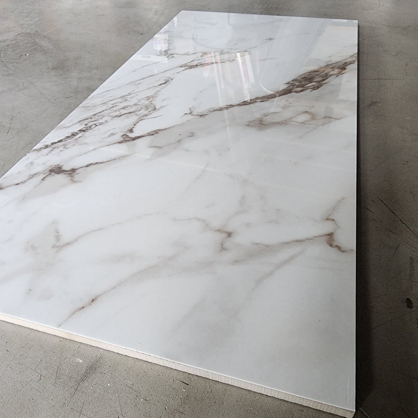 12"x24" I578 White Cal Porcelain Tile - Sold by ctn