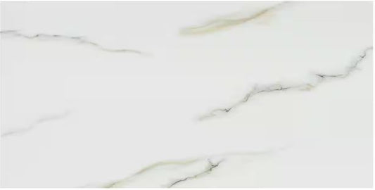 24x48 Aria Bianco Polished Porcelain Tile - Sold by Ctn