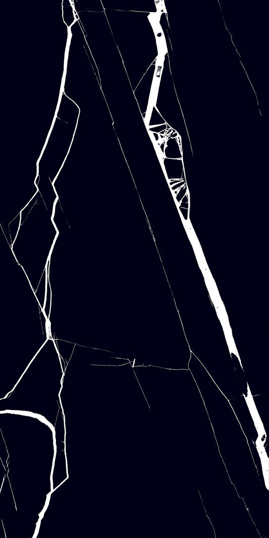 24x48 Spider Black Polished Porcelain Tile - Sold by Ctn