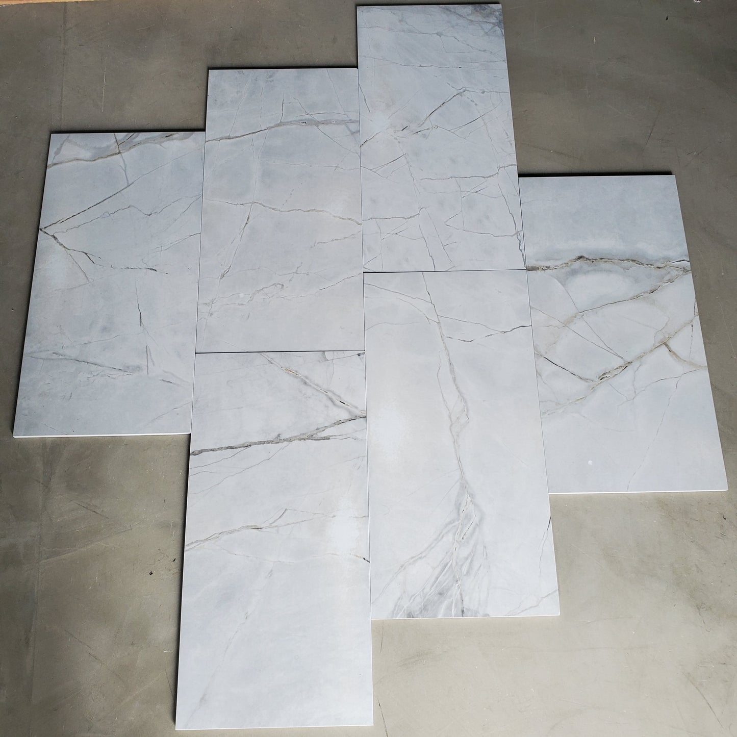12"x24" Polished Porcelain Tile I701 Serena Frost