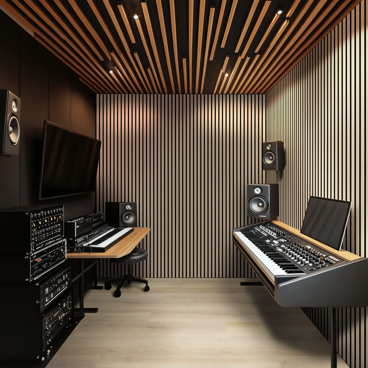 Blonde - Acoustic Wood Slat Panels