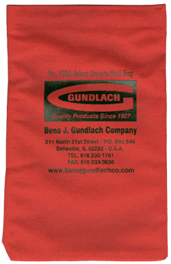 Red Nail Bag with Velcro Closure No. 133R - Mezquite Installations