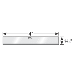 Powerhold 4" Scraper Blade - Tube - Mezquite Installations