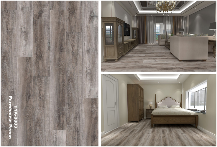 Prime Plank 6.0mm - Farmhouse Pecan - 7"x 48" - Vinyl Plank - Sold by ctn