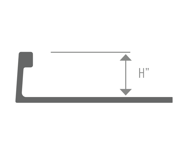 CM2149 - Flat Tile Edge - 1/4" - Mezquite Installations
