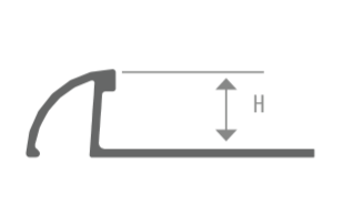 CM2251 - Round Tile Edge - 3/8" - Mezquite Installations