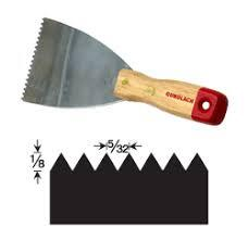 No. 94 4" Wide Professional Notched Scraper