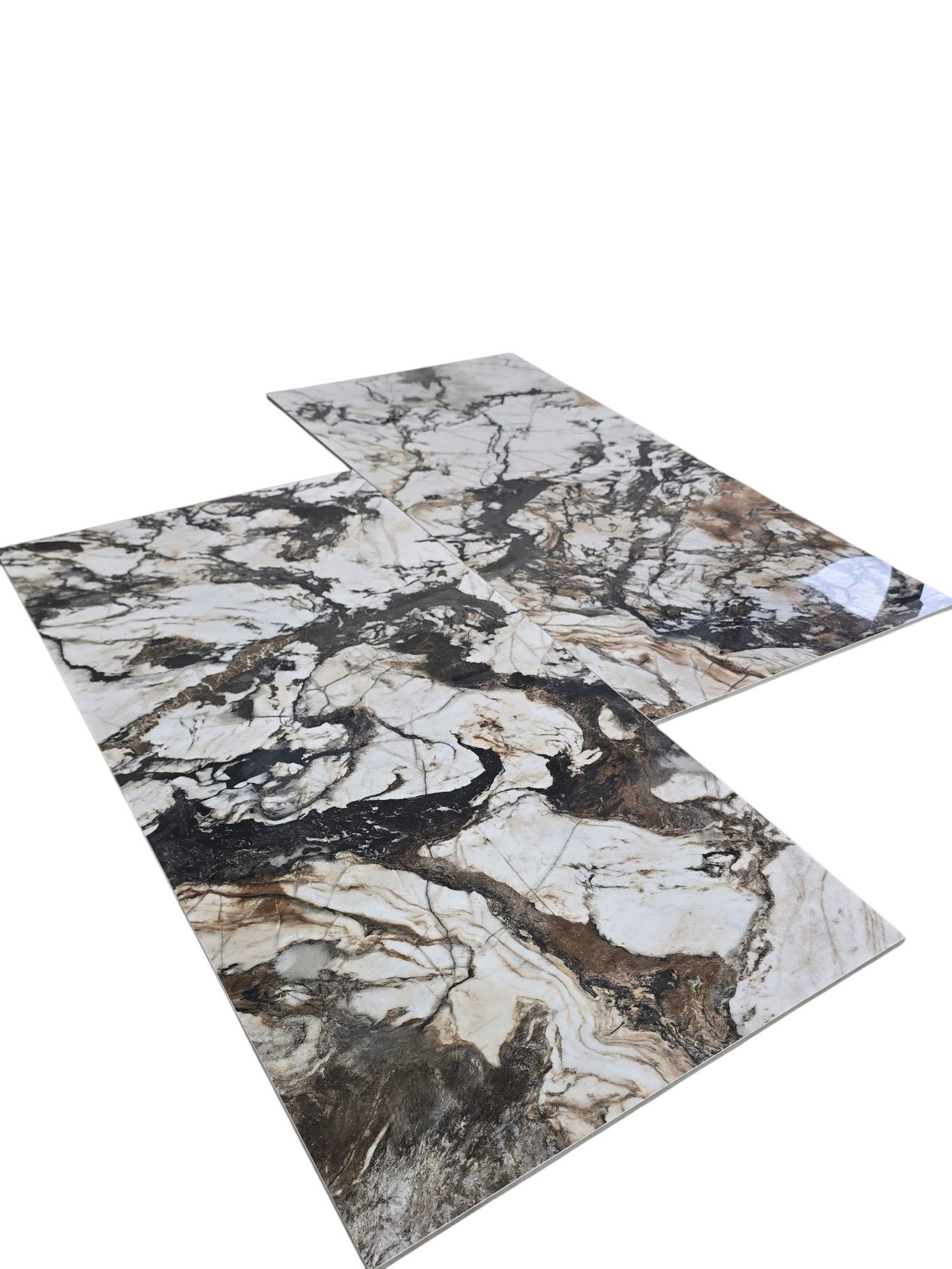 24x48 I705 Foyer Contrast Cream Polished Porcelain Tile - Sold by Ctn