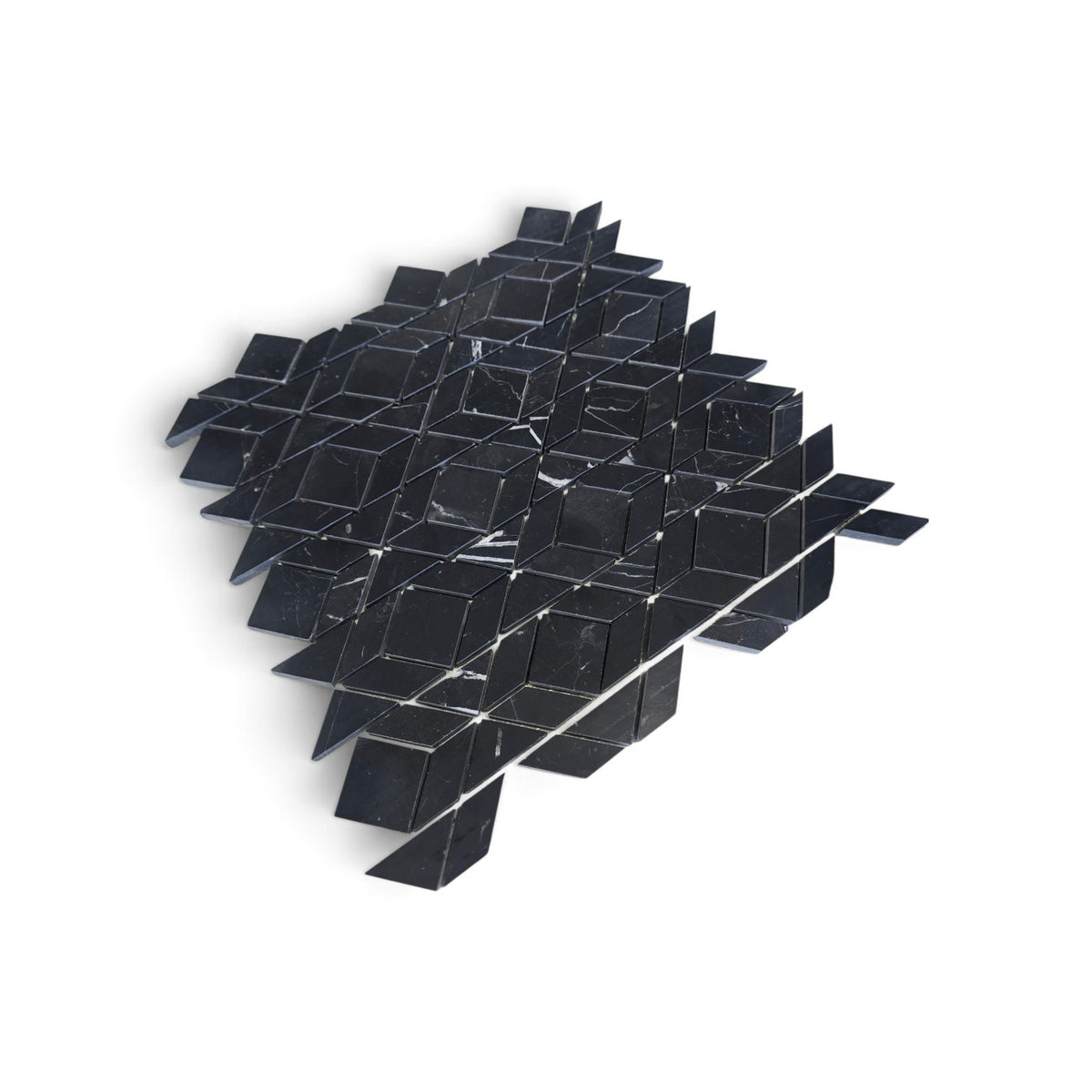 Nero Marquina Pietra Divina 13.38"x13.30"  - Sold by Sheet