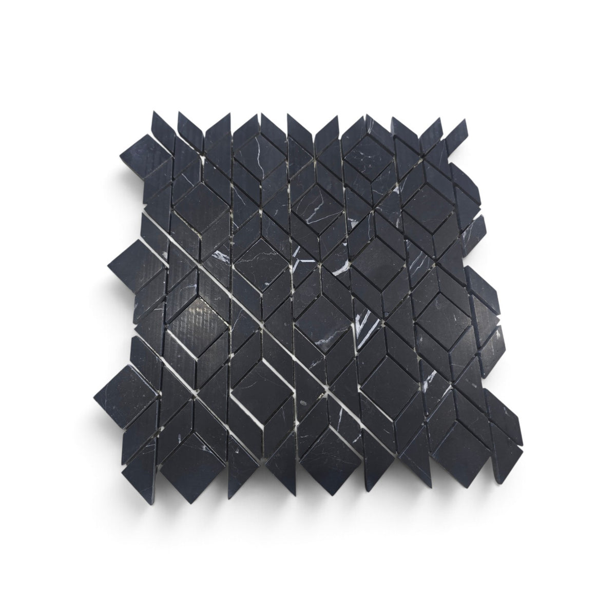Nero Marquina Pietra Divina 13.38"x13.30"  - Sold by Sheet