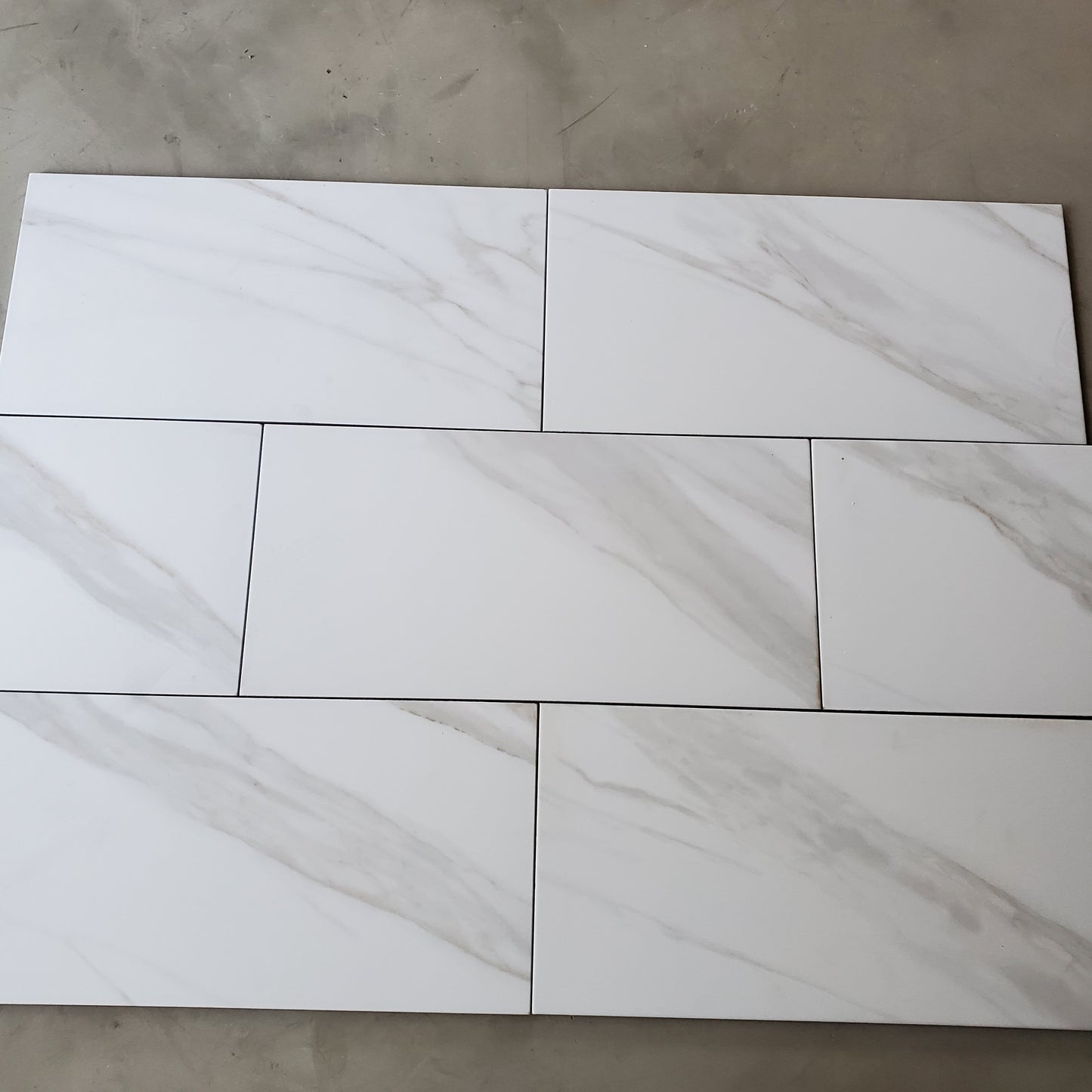 12x24 Linear White Marble Tile I526 - Sold by ctn