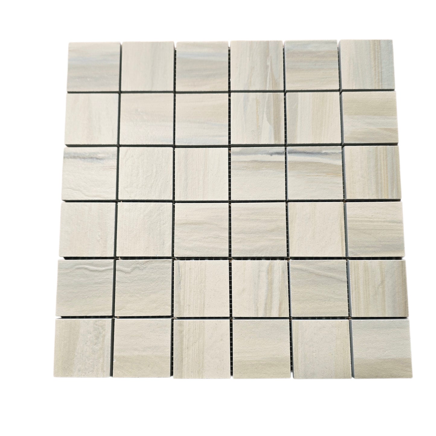 12x12 Sheet 2x2 Mosaic Paint Stone Beige - Sold By Pc