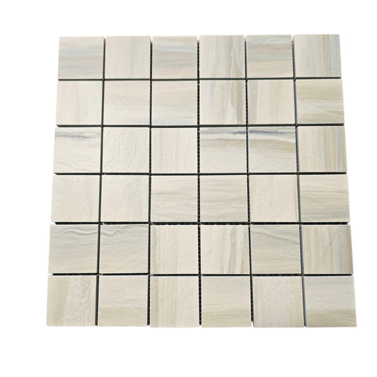 12x12 Sheet 2x2 Mosaic Paint Stone Beige - Sold By Pc