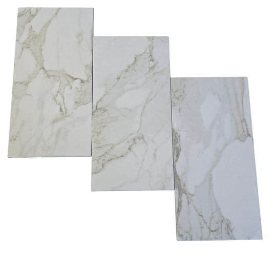 12"x 24" I789 Platinum White Matte B-Grade Porcelain  - Sold by ctn