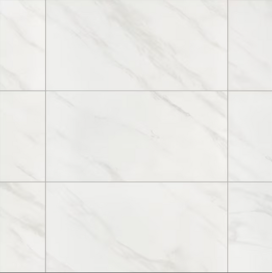 12"x24" BT96 Bianco Carrara - Sold by ctn