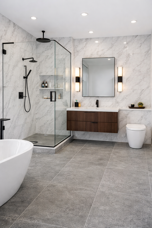 8xRan M323 Center City Arch Grey Stone Polished A Grade- Sold By Carton