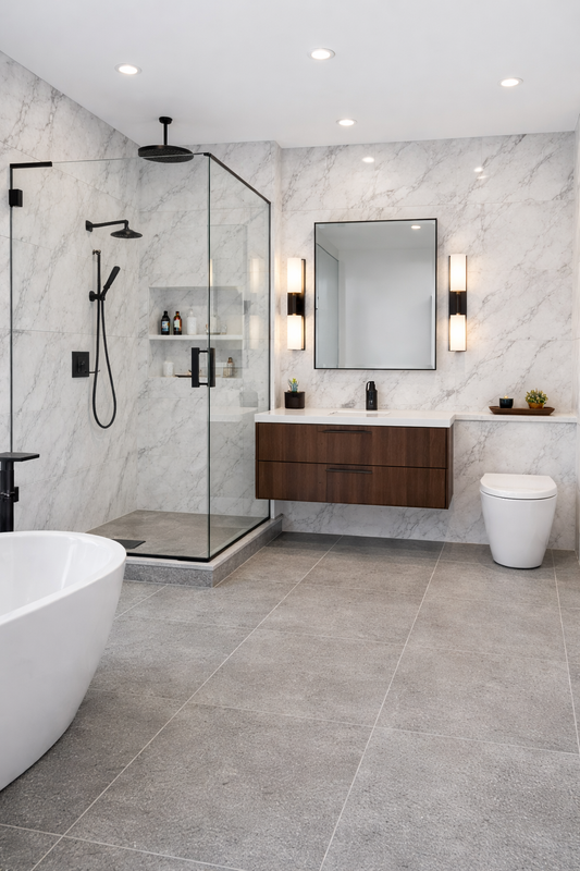 12x24 N971 Gris Clair Matte B-Grade- Sold By Carton