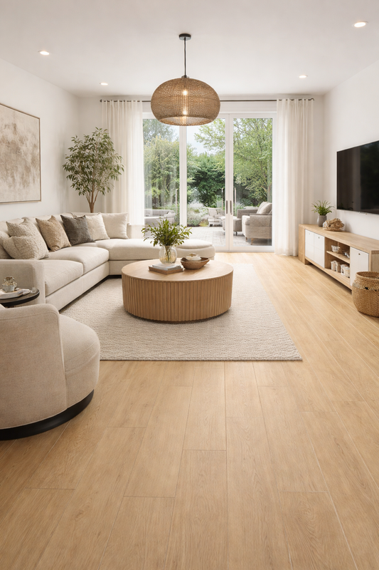 8"x40" I777 Light Beige  Porcelain Tile - Sold by ctn