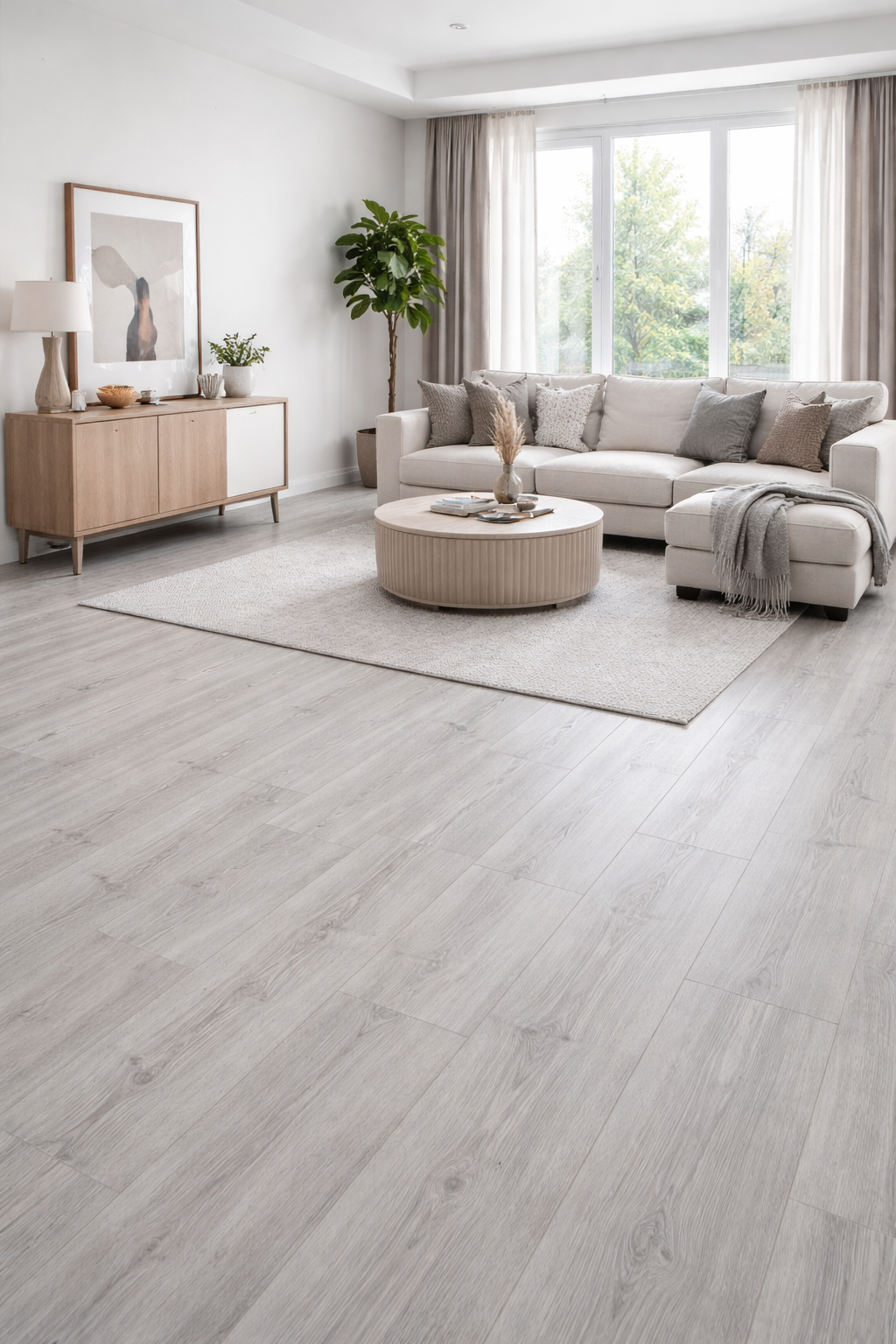 Fiberglass – Clean Pine Resilient Plank 7"x48" LVP - Vinyl Plank - Sold by ctn