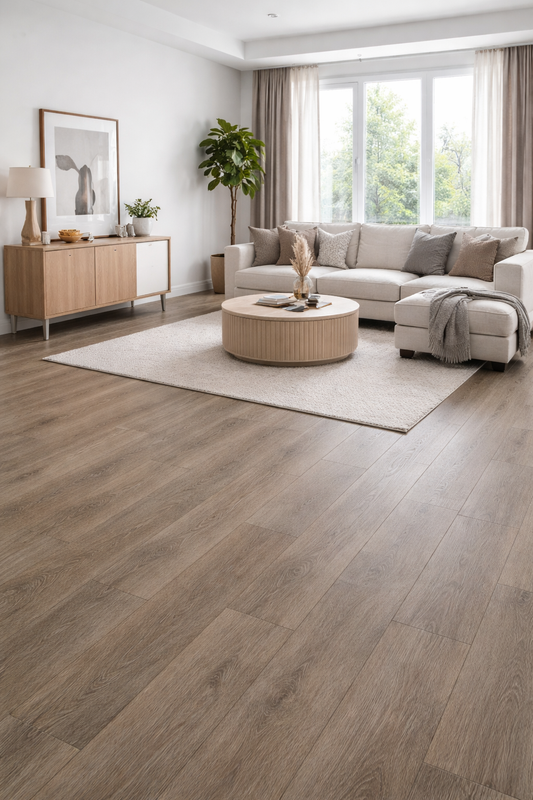 Toffee Brown Resilient Plank 7"x48" LVP - Vinyl Plank - Sold by ctn