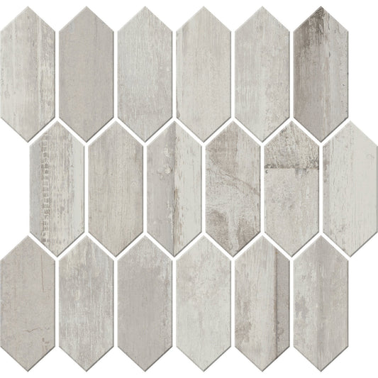 12"x11"  Mosaic Tile CM41 Gris Classique - Sold by Sheet