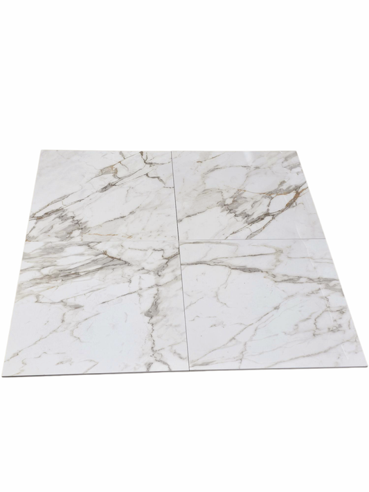 24"x24" ES51 Golden Calacatta Porcelain Tile - Sold by ctn