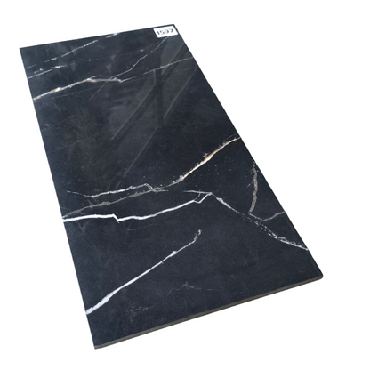 12"x24" I597 Perpetuo Black Polished Porcelain Tile - Sold by ctn