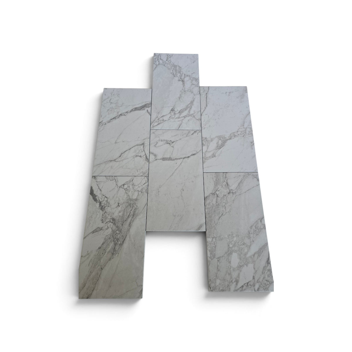 12"x 24" I520 Seconds Gray Marble Matte B-Grade Porcelain  - Sold by Carton