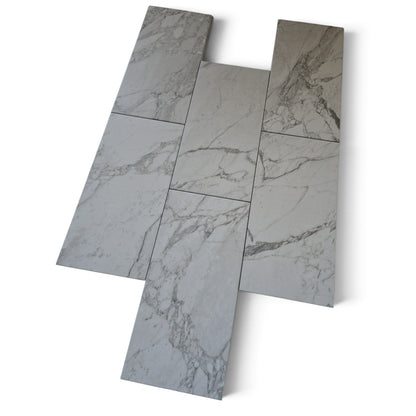 12"x 24" I520 Seconds Gray Marble Matte B-Grade Porcelain  - Sold by Carton