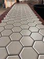 Mosaic Sheet 2" Hex Urban Textures Beige Satin A-Grade