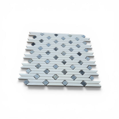 12"x12" Natural Stone Marble Mosaic Glazed- Sold By Sheet