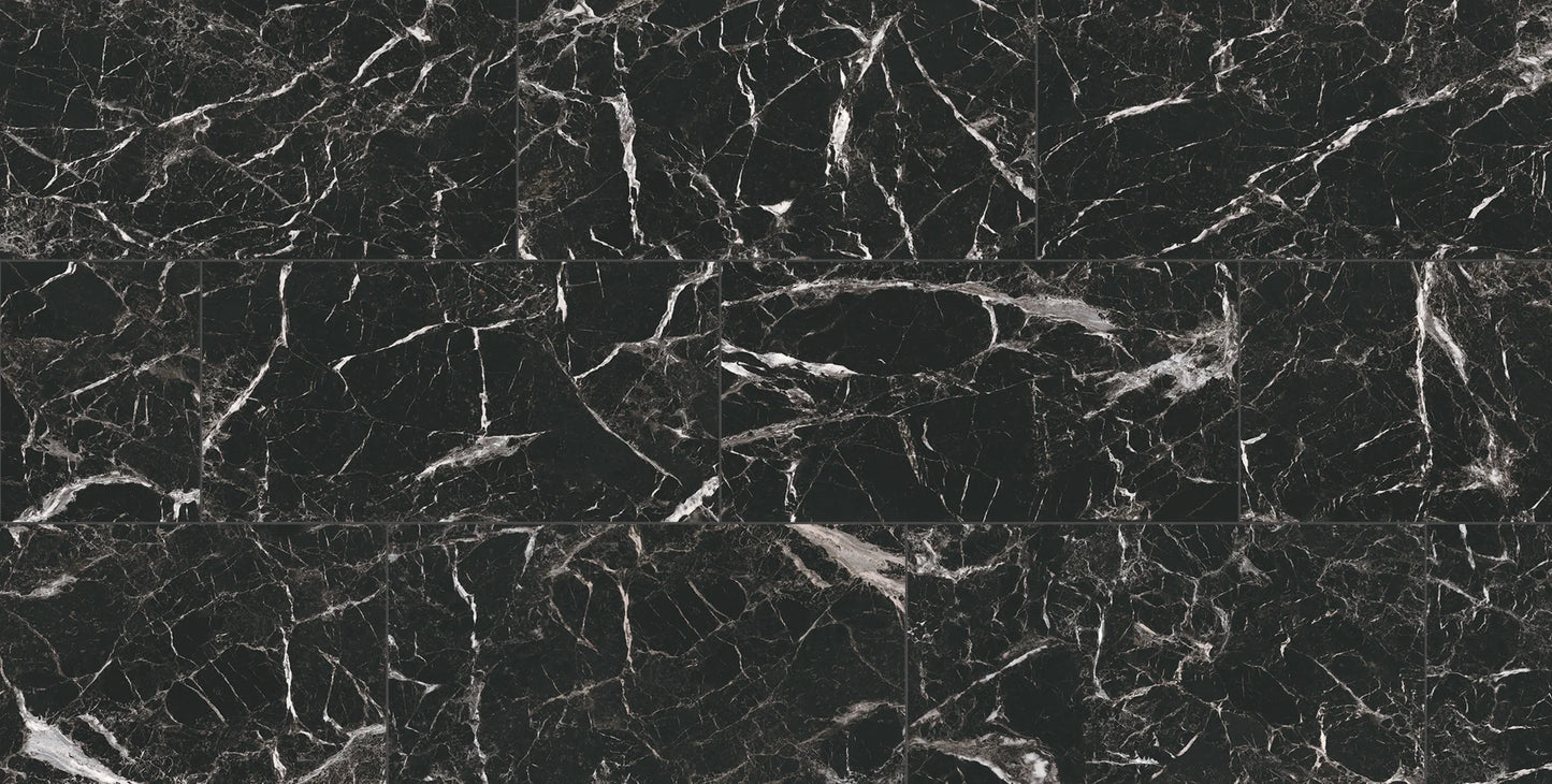 12x24 Marbles Marmo Matte Nero - Sold by ctn