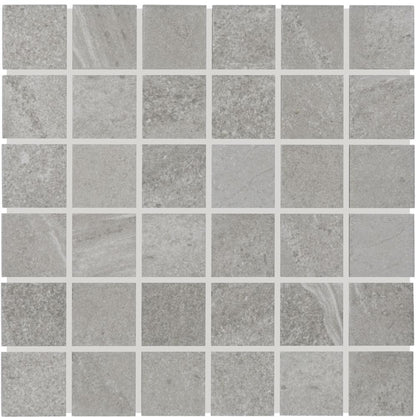 12"x12" Mosaic Tile CP47 Edmonton Steely Gray - Sold by Sheet