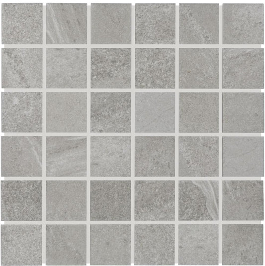 12"x12" Mosaic Tile CP47 Edmonton Steely Gray - Sold by Sheet