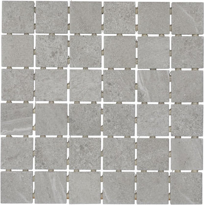 12"x12" Mosaic Tile CP47 Edmonton Steely Gray - Sold by Sheet