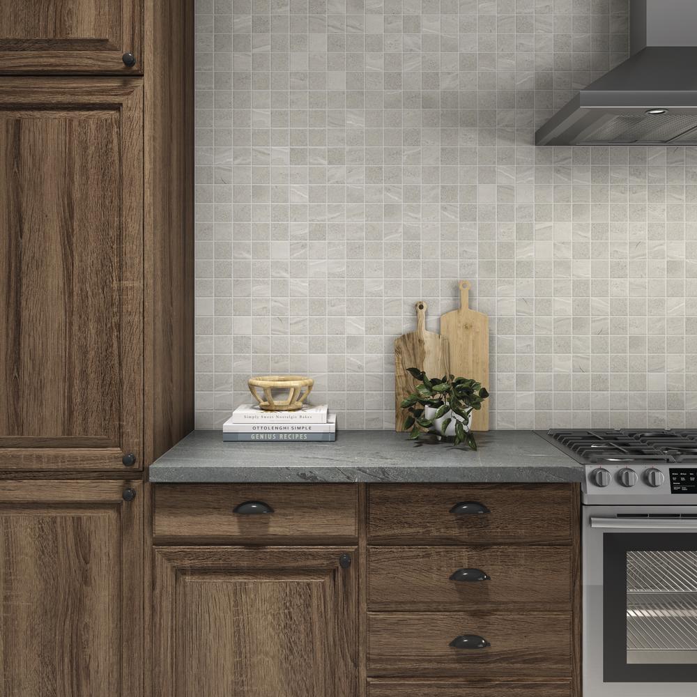 12"x12" Mosaic Tile CP47 Edmonton Steely Gray - Sold by Sheet