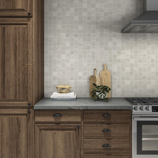 12"x12" Mosaic Tile CP47 Edmonton Steely Gray - Sold by Sheet