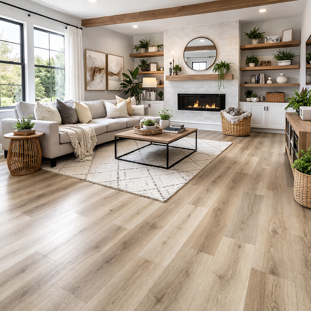 BMS - 6mm - 7"x48" - Click-Lock Vinyl Plank SPC - Sold by Ctn