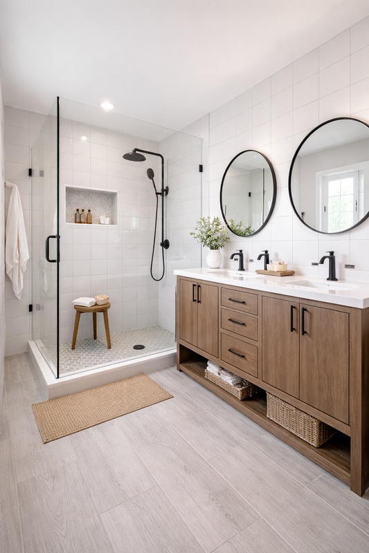 Vitruvian Light Grey Glossy 6" x 6" Glazed Ceramic Wall Tile - Sold by ctn