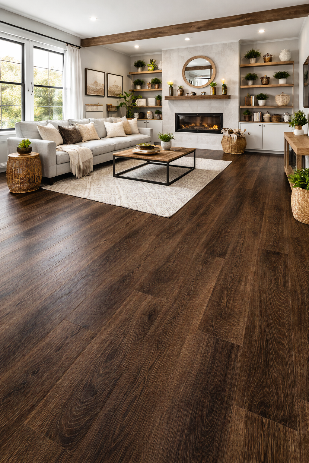 BMS - 6.5mm - 7"x48" - Click-Lock Vinyl Plank SPC - Sold by Ctn