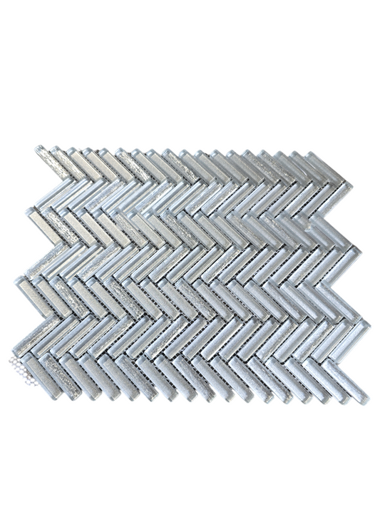 13"x11"" Glass Mosaic Tile SY22 Pewter - Sold by Sheet