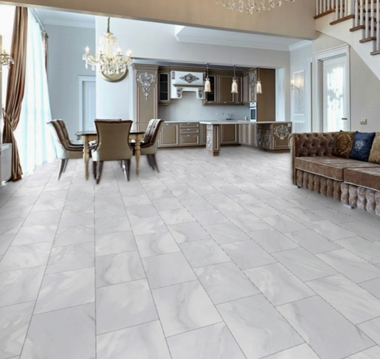 12x24 Bardiglio Blanco Polished A-Grade- Sold By Carton