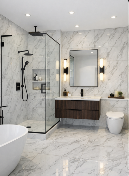 16x32 Volakas Lazarra Silver Cloud Polished A Grade- Sold By Carton