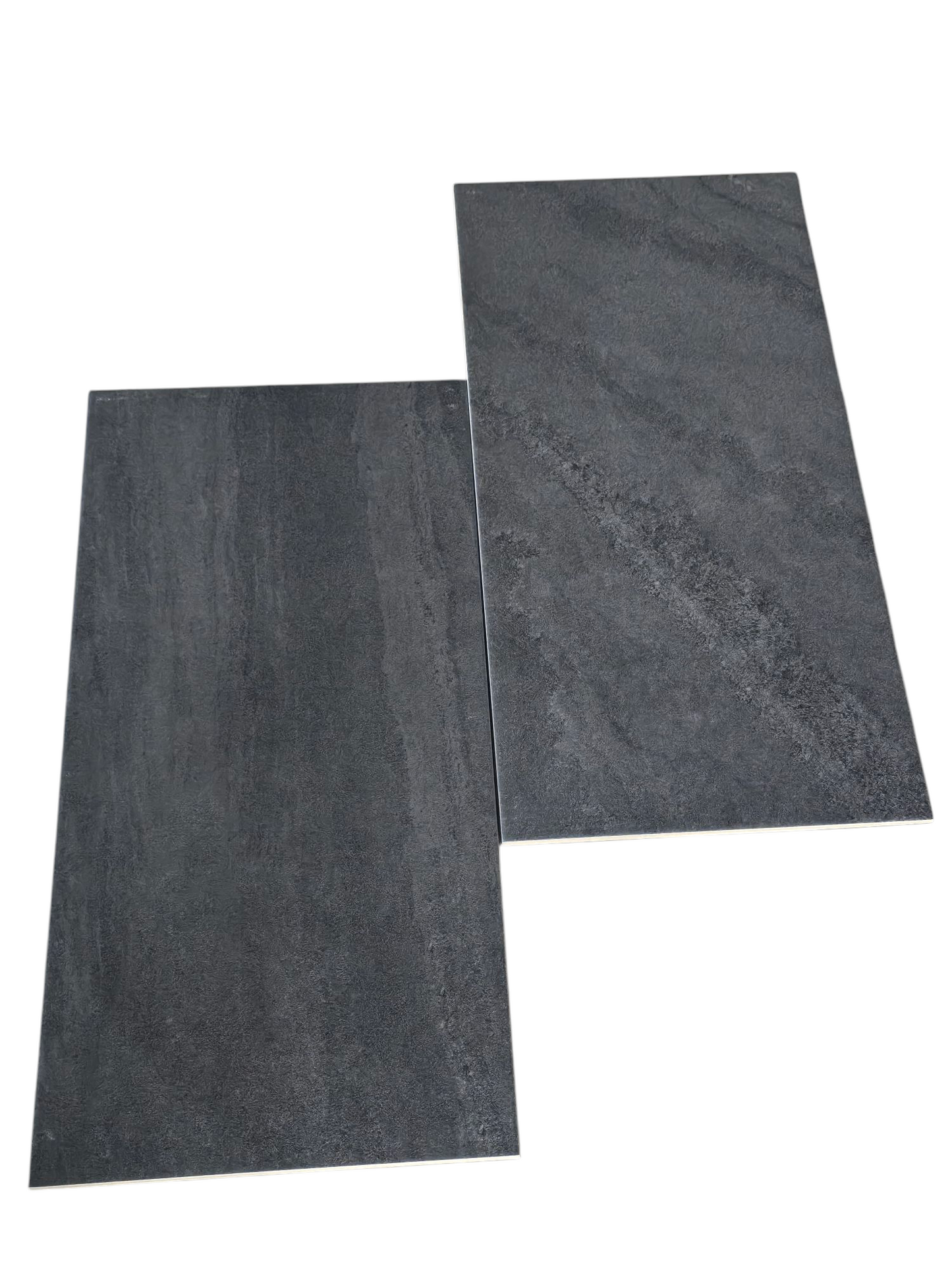12"x24" Unique Stone Black Porcelain Tile  -Sold by Ctn