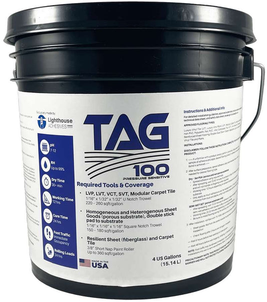 Tag 100 Pressure Sensitive Adhesive - 4 Gal