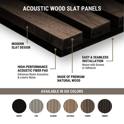 Umber - Acoustic Wood Slat Panels