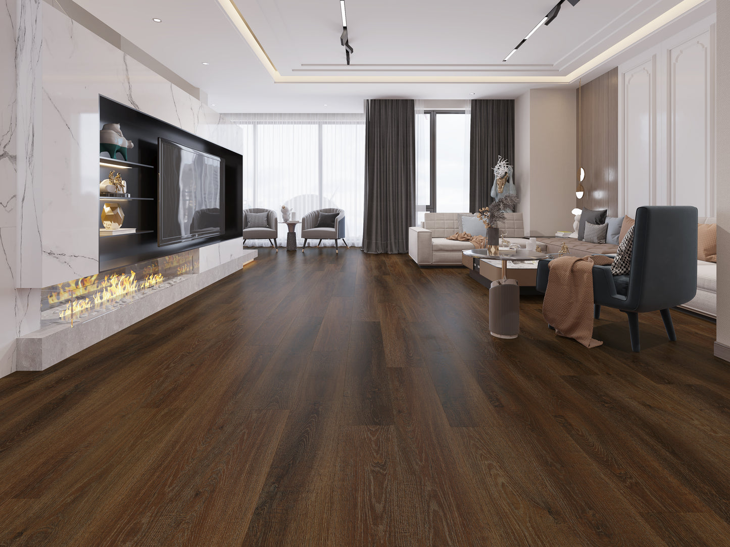 LH - 5mm - 7.1"x48" - Click-Lock Vinyl Plank - Sold by Ctn
